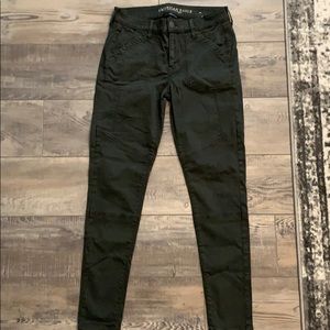 AE jegging, these are a dark olive green. NWT